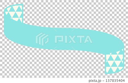 Simple and cute triangular pattern ribbon, mint green, size 3. Simple and cute triangular pattern ribbon, mint green, size 3. 137835404