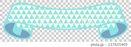 Simple and cute triangular pattern ribbon, mint green, size 4. Simple and cute triangular pattern ribbon, mint green, size 4. 137835405