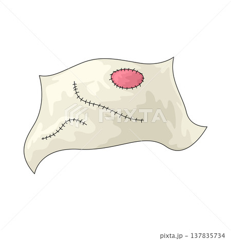 Illustration of stitching Illustration of stitching 137835734