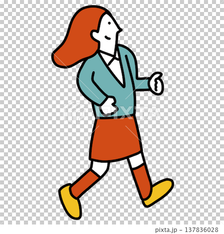 An illustration of a student or businessman running with a highly motivated expression. An illustration of a student or businessman running with a highly motivated expression. 137836028