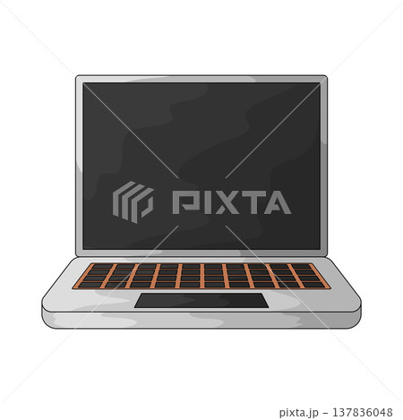 Illustration of Laptop Illustration of Laptop 137836048