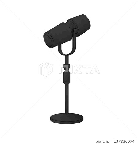Illustration of Podcast Microphone Illustration of Podcast Microphone 137836074