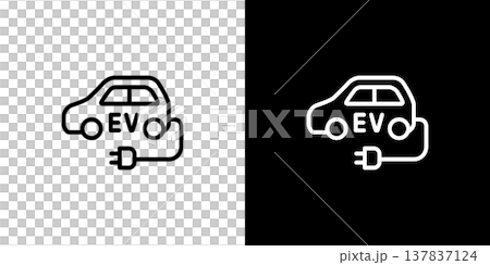 EV自動車・電気自動車のアイコン サステナブル 137837124