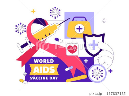 World AIDS Vaccine Day Vector Illustration...のイラスト素材 [137837185] - PIXTA