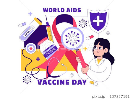 World AIDS Vaccine Day Vector Illustration...のイラスト素材 [137837191] - PIXTA