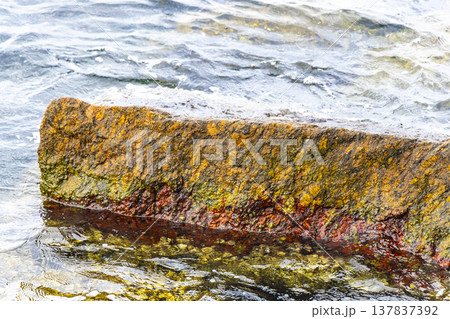 Tropical Urca Red Beach Rocks Water Rio de Janeiro Brazil. Tropical Urca Red Beach Rocks Water Rio de Janeiro Brazil. 137837392