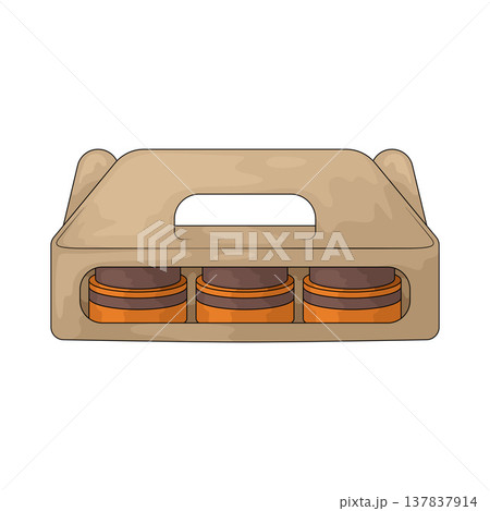 Illustration of takeout packaging Illustration of takeout packaging 137837914