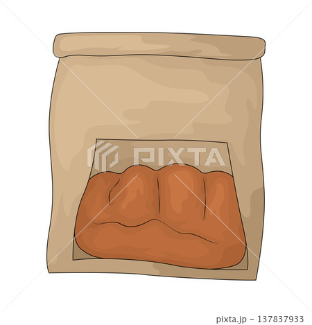 Illustration of bread bag 137837933