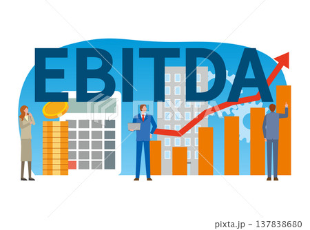 EBITDAの文字と人々 137838680