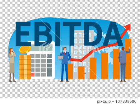 EBITDAの文字と人々 137838680