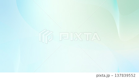 キラキラ爽やかなグリーンの流線的な背景 137839552