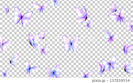 美しい玉虫色の蝶の背景素材 137839554