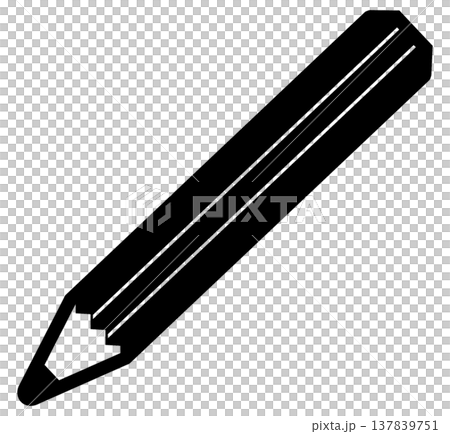 シンプルなえんぴつのイラスト 137839751