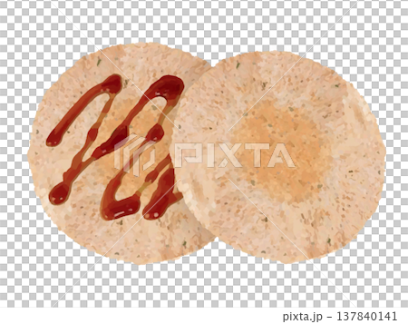 Shrimp crackers (2 pieces) with sauce 137840141