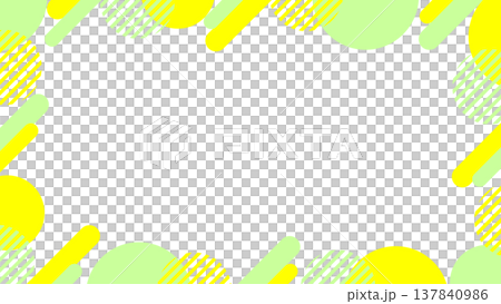 16:9 size geometric pattern background frame / Spring bright color Memphis graphic pattern background 16:9 size geometric pattern background frame / Spring bright color Memphis graphic pattern background 137840986