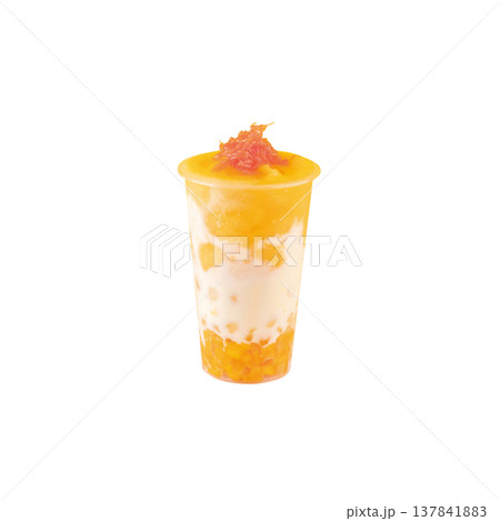 Creamy Mango Sago with Grapefruit Pulp Creamy Mango Sago with Grapefruit Pulp 137841883