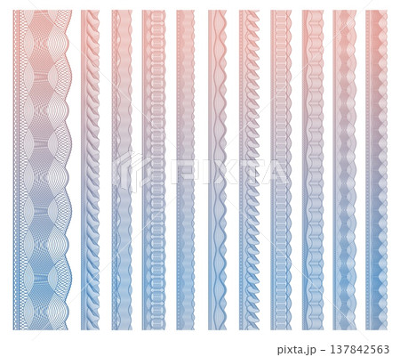 Money and document security guilloche border frames, vector watermark templates. Passport and currency watermark ornaments and guilloche border frames for currency banknotes or certificate Money and document security guilloche border frames, vector watermark templates. Passport and currency watermark ornaments and guilloche border frames for currency banknotes or certificate 137842563