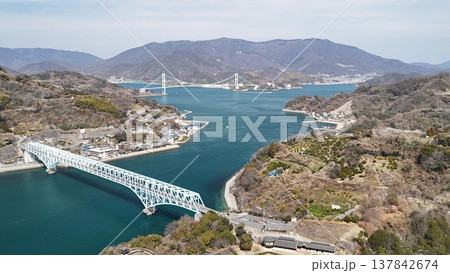 安芸灘とびしま海道【蒲刈大橋・であいの館】2026年3月撮影_ドローン空撮_HKKAMAB_No13 安芸灘とびしま海道【蒲刈大橋・であいの館】2026年3月撮影_ドローン空撮_HKKAMAB_No13 137842674