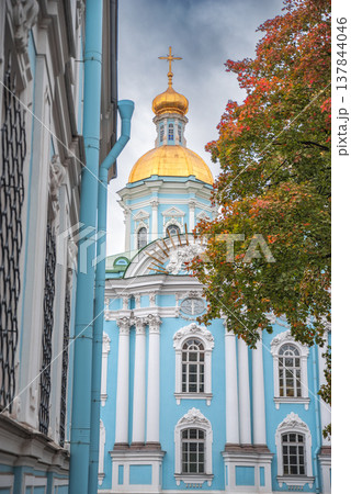The Naval Cathedral of St. Nicholas the Epiphany in St. Petersburg The Naval Cathedral of St. Nicholas the Epiphany in St. Petersburg 137844046
