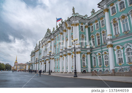 The Winter Palace on Palace Square in St. Petersburg The Winter Palace on Palace Square in St. Petersburg 137844059
