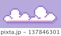 Pixel art cloud. 137846301