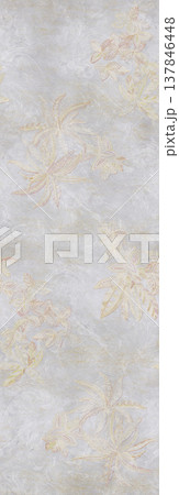 Collection of muted vintage floral and paisley seamless patterns with soft neutral tones 137846448