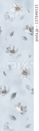 Collection of vintage floral and botanical seamless patterns with elegant neutral and soft hues 137846533