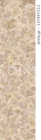 Collection of elegant floral and textured seamless patterns with soft muted and neutral tones 137847211