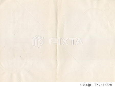 Blank aged paper texture with crease Blank aged paper texture with crease 137847286