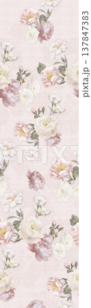 Collection of delicate vintage floral and botanical seamless patterns with soft muted tones Collection of delicate vintage floral and botanical seamless patterns with soft muted tones 137847383