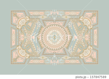 Collection of elegant vintage floral and butterfly seamless patterns with soft pastel tones 137847589