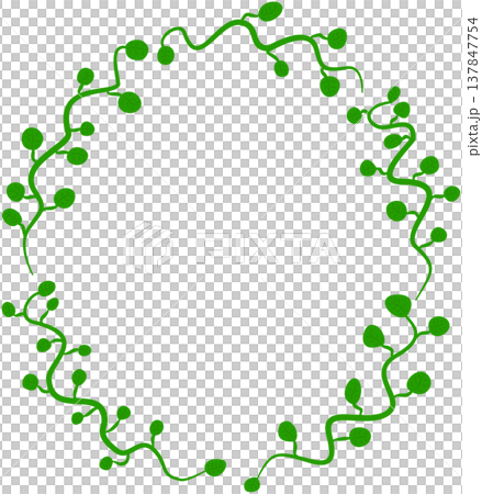 Floral Circle Frame PNG Illustration 137847754