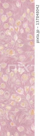 Collection of delicate vintage floral and striped seamless patterns with soft muted tones 137848042