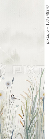 Collection of delicate watercolor floral and textured seamless patterns with soft muted tones Collection of delicate watercolor floral and textured seamless patterns with soft muted tones 137848247