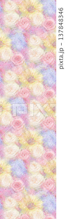 Collection of elegant floral and landscape seamless patterns with soft pastel and neutral tones Collection of elegant floral and landscape seamless patterns with soft pastel and neutral tones 137848346