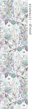 Collection of delicate vintage floral and butterfly seamless patterns with soft muted tones Collection of delicate vintage floral and butterfly seamless patterns with soft muted tones 137848418