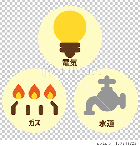 生活費　電気ガス水道 137848825