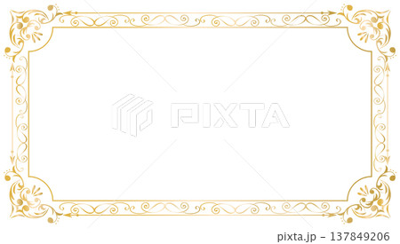 アンティーク　ビンテージ　フレーム飾り枠 137849206