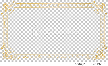 アンティーク　ビンテージ　フレーム飾り枠 137849206