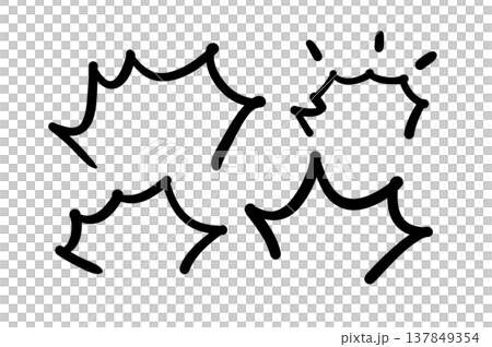 驚き、びっくり、怒り、吹き出し 驚き、びっくり、怒り、吹き出し 137849354