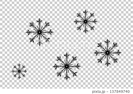 Various snowflake illustrations Various snowflake illustrations 137849740