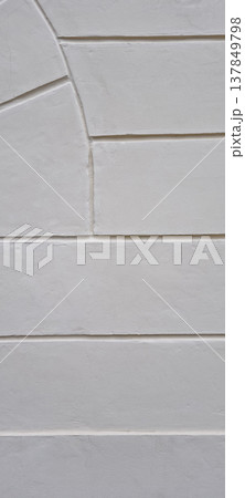 Minimalist grey stone wall texture with geometric lines 137849798