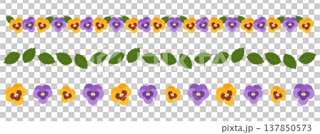 Set of 3 Pansy designs Set of 3 Pansy designs 137850573