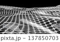 オプ・アート風のモノクローム・パターン 137850703