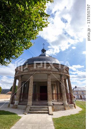Asfeld, Church Saint-Didier, Rethel, Ardennes, Grand-Est, France, August, 28th, 2025, Elegant domed 137850797