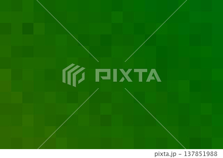 深い緑のモザイクグラデーション背景 137851988