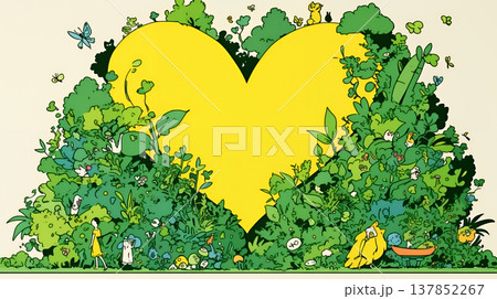 ESG経営とサステナビリティのビジネスコンセプト｜環境・社会・ガバナンスを表す企業向けイラスト