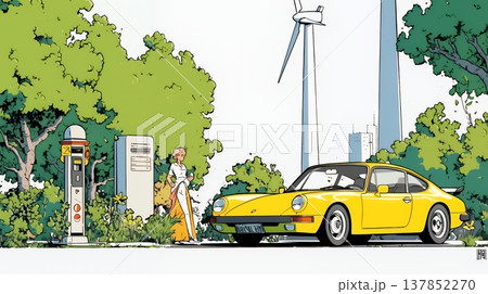 ESG経営とサステナビリティのビジネスコンセプト｜環境・社会・ガバナンスを表す企業向けイラスト