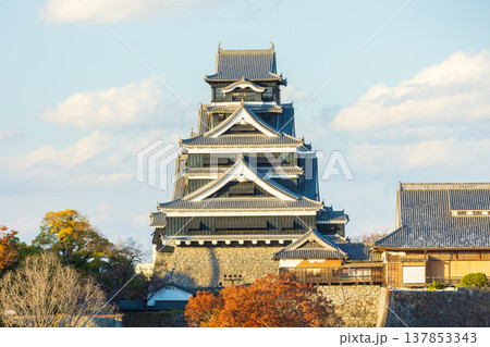 秋の熊本県熊本市　日本100名城　熊本城 137853343