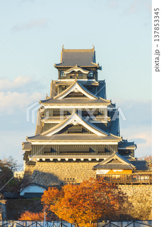 秋の熊本県熊本市　日本100名城　熊本城 137853345